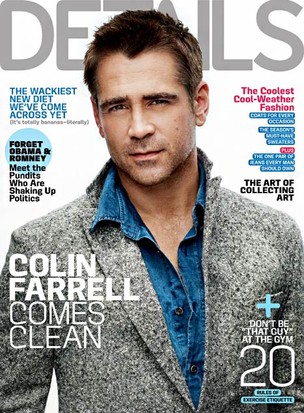 Colin Farrell na capa da revista "Details" (Foto: Divulgação / Divulgação)
