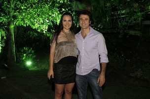 Eriberto Leão com a mulher, Andréa Leal, em festa no Rio (Foto: Isac Luz/ EGO)