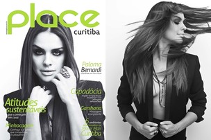 Atriz Paloma Bernardi, a Rosângela de Salve Jorge,  posou para capa de novembro da Revista Place Curitiba (Foto: ANDRÉ NICOLAU/DIVULGAÇÃO )