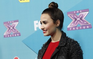 Demi Lovato em festa com os finalistas da versão norte-americana do ‘The X Factor’, em Los Angeles, nos Estados Unidos (Foto: Mario Anzuoni/ Reuters/ Agência)