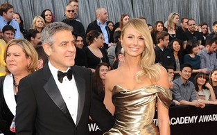 George Clooney e Stacy Kiebler (Foto: AFP)