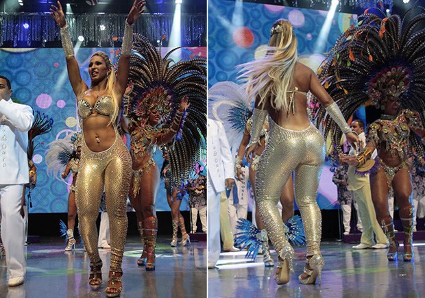 Valesca Popozuda, da Águia de Ouro, na gravação da vinheta para o carnaval 2012 em São Paulo. (Foto: Alessandra Gerzoschkowitz / EGO)