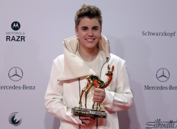 Justin Bieber na 63ª edição do Bambi Media Awards em Wiesbaden, na Alemanhã (Foto: Reuters/ Agência)