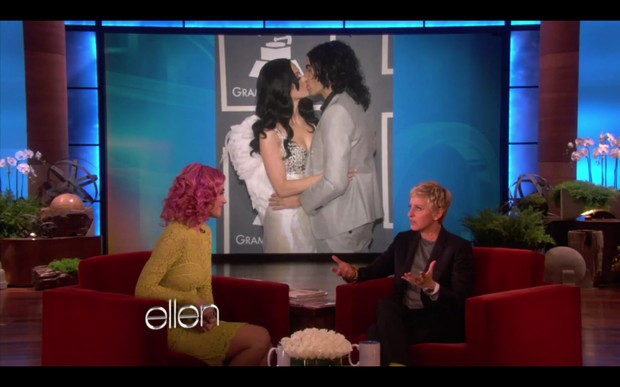 Katy Perry no programa da Ellen Degeneres (Foto: Reprodução)