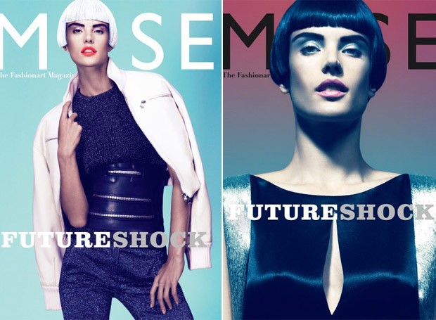 Alessandra Ambrósio na capa da revista "Muse" (Foto: Reprodução)