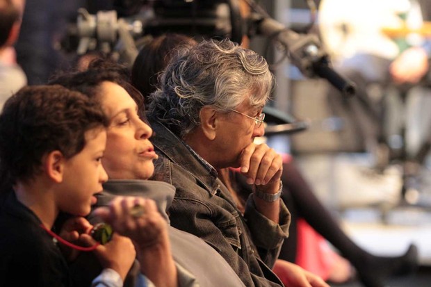 Caetano Veloso e Gal Gosta na platéia do 'Programa do Jô' (Foto: Orlando Oliveira / AgNews)