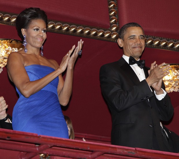 Barack Obama e Michelle Obama em evento em Washington, nos EUA (Foto: Reuters/ Agência)