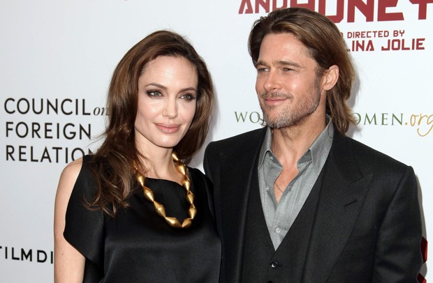 Angelina Jolie e Brad Pitt na pré-estreia de ‘In the Land of Blood and Honey’ em Nova York, nos Estados Unidos (Foto: Reuters/ Agência)