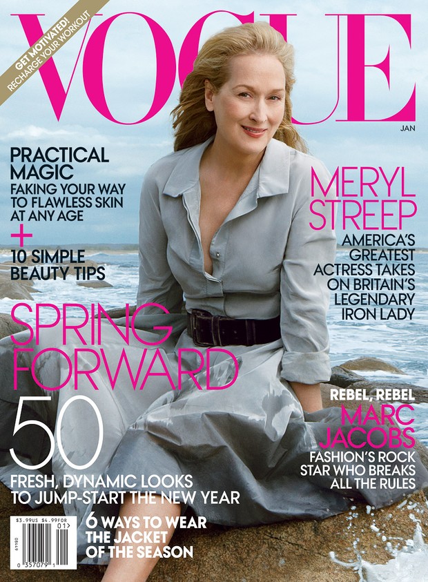 Meryl Streep na capa da Vogue América (Foto: Reprodução / Vogue)