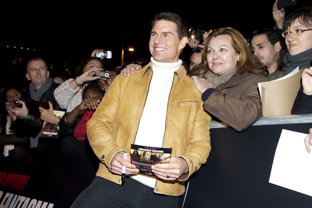 Tom Cruise na pré-estreia de 'Missão Impossível 4', em Madri (Foto: Getty Images)
