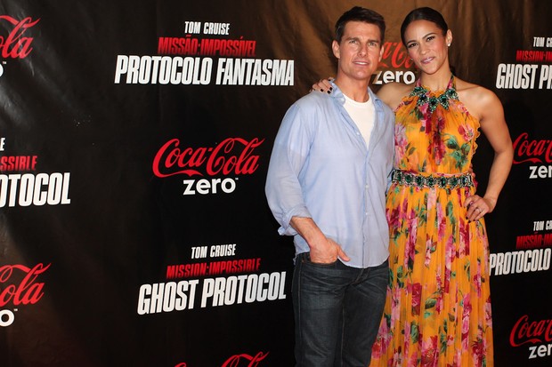 Tom Cruise e Paula Patton na première de Missão Impossível 4 (Foto: Manuela Scarpa / Photo Rio News)