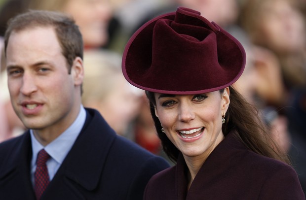 Kate Middleton e príncipe William vão à missa de Natal (Foto: Reuters)