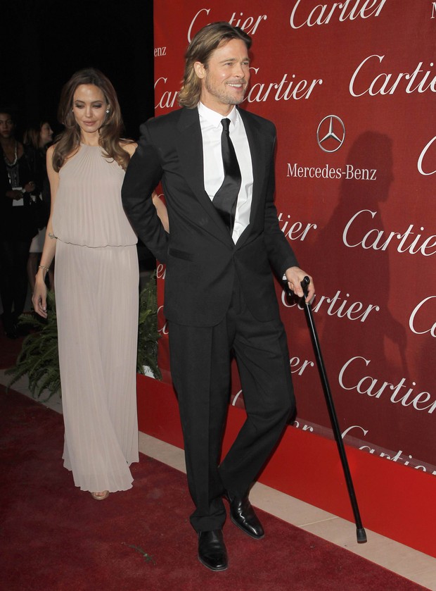 Brad Pitt e Angelina Jolie no Festival Internacional de Cinema de Palm Springs, nos Estados Unidos (Foto: Reuters)