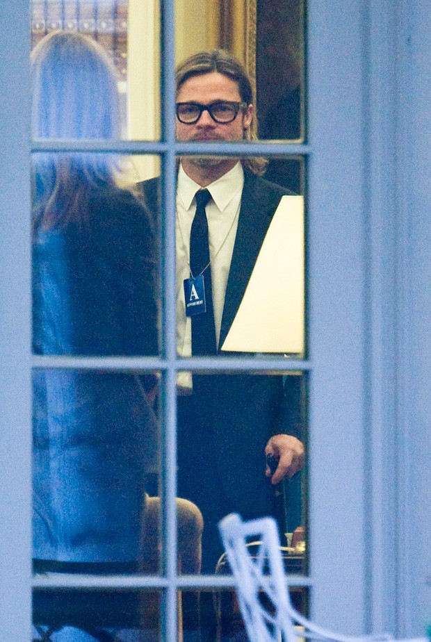 Brad Pitt na Casa Branca (Foto: Reuters)