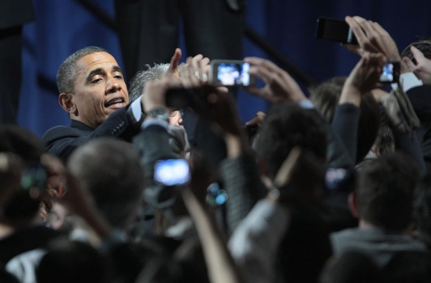 O presidente dos Estados Unidos Barack Obama em Chicago, nos Estados Unidos (Foto: AFP/ Agência)