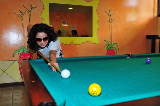 Nanda Costa no hotel do Frade, em Angra dos Reis (Foto: Divulgação)
