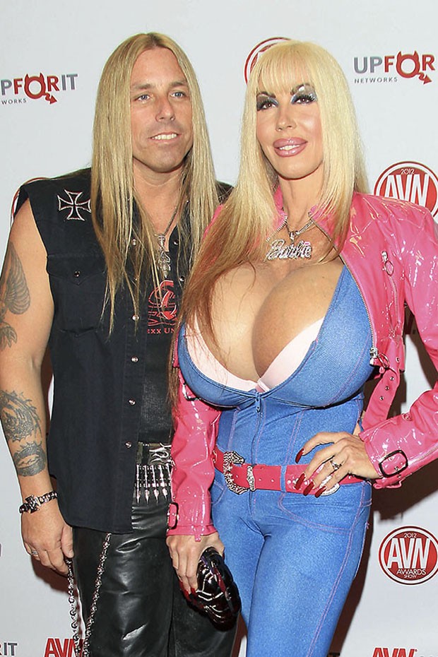 Tommy Gunn e Elizabeth Starr no Adult Video News Award em Las Vegas (Foto: Honopix)