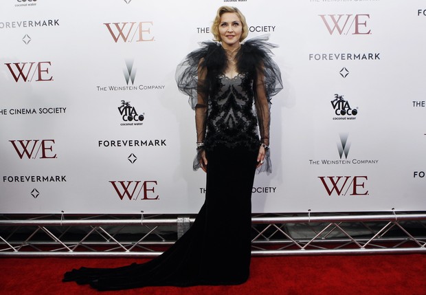 Madonna em première de ‘W.E.” em Nova York, nos EUA (Foto: Reuters/ Agência)