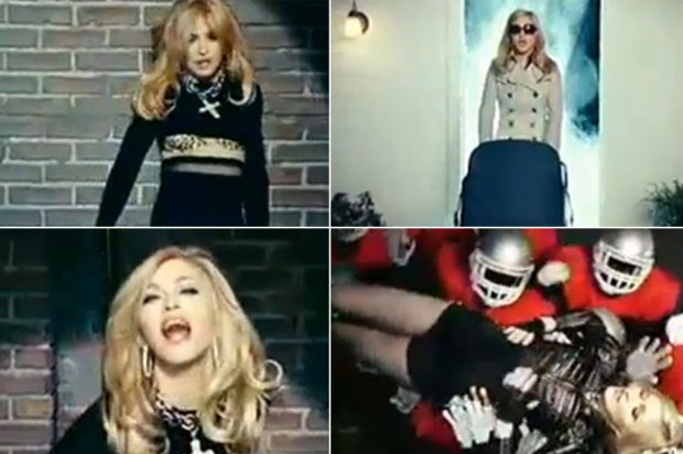 Trecho do novo vídeo de Madonna, da música ‘Give Me All Your Luvin’’ (Foto: Reprodução)