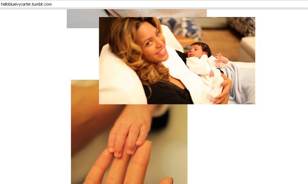 Beyoncé com Blue Ivy (Foto: Divulgação Site Oficial)