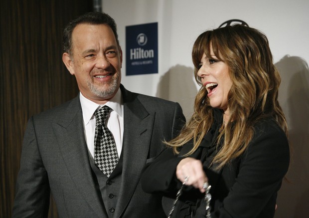Tom Hanks e a esposa, Rita Wilson (Foto: Agência Reuters)