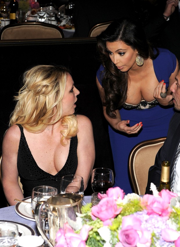 Britney Spears e Kim Kardashian (Foto: Agência Getty Images)