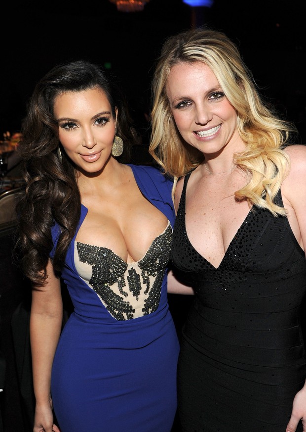 Britney Spears e Kim Kardashian (Foto: Agência Getty Images)