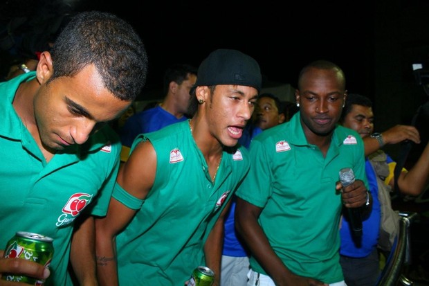 Neymar e Thiaguinho (Foto: Gabriel Rangel / Ag. News)