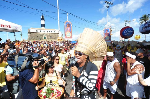 Carlinhos Brown em Salvador (Foto: Max Haack/Ag Haack)