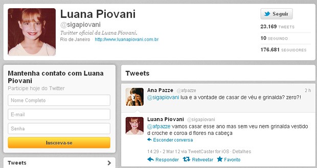 Luana Piovani fala sobre casamento no Twitter (Foto: Twitter / Reprodução)