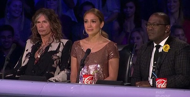 Jennifer Lopez no American Idol (Foto: Reprodução)