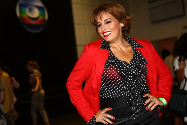 Suzy Rego na coletiva que anuncia nova programação da Rede Globo (Foto: Iwi Onodera / EGO)