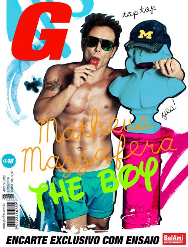Matheus Mazzafera na capa da G Magazine (Foto: Revista G / Divulgação)