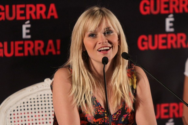 Reese Witherspoon na coletiva (Foto: Roberto Filho / Ag. News)