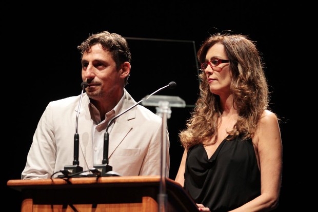 Tuca Andrade e Márcia Cabrita em prêmio em São Paulo (Foto: Orlando Oliveira/ Ag. News)