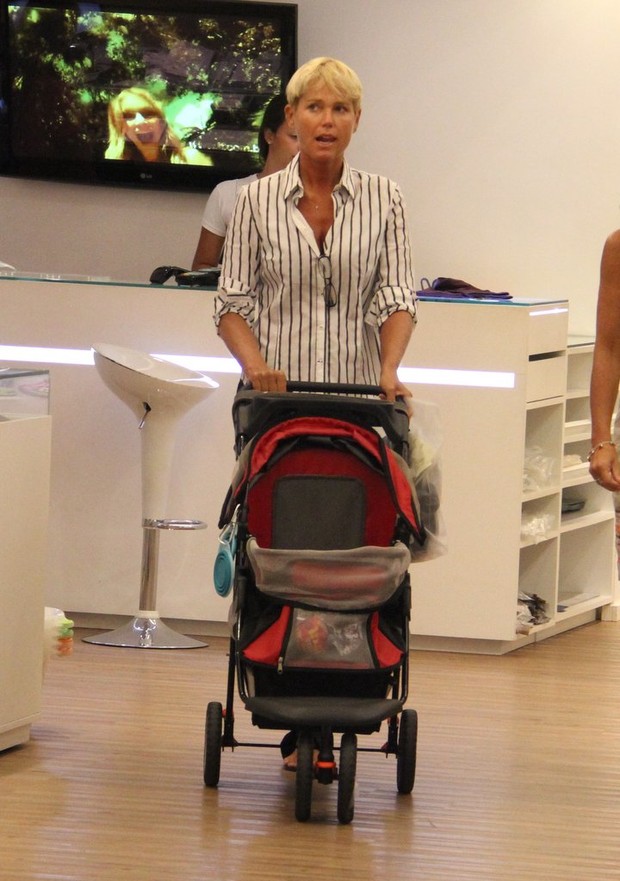 Xuxa vai a shopping no Rio (Foto: Daniel Delmiro/ Ag. News)