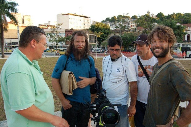 Kayky Brito nas filmagems do filme 'Finding Josef' (Foto: Onofre Veras / AgNews)