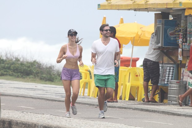 Amanda Richter e Max Fercondini no Rio (Foto: Dilson Silva/AgNews)