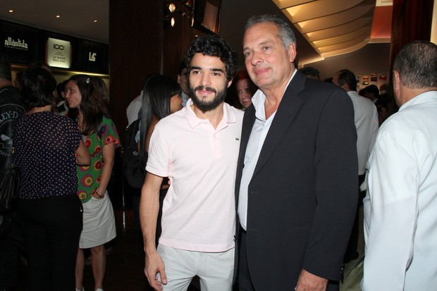 Caio Blat e Luiz Severiano Ribeiro em evento no Rio (Foto: Roberto Filho/ Ag.News)