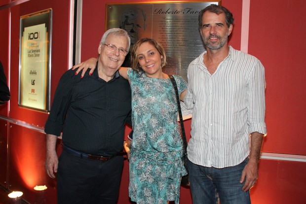 Heloisa Périssé com o marido Mauro Faria e Roberto Faria em evento no Rio (Foto: Roberto Filho/ Ag.News)