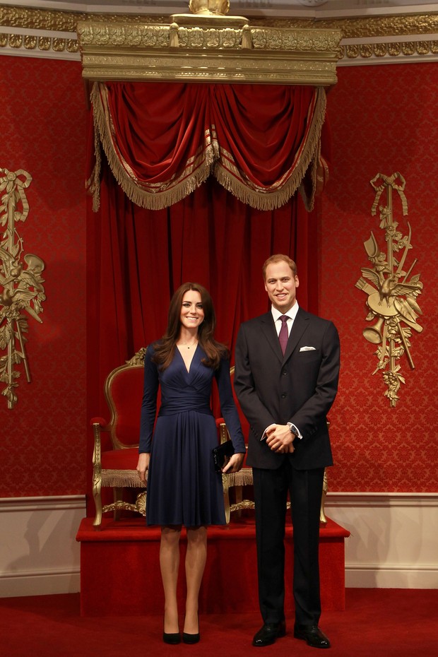 William e Kate de cera (Foto: Getty Images)