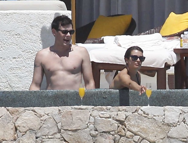 Cory Monteith e Lea Michele em férias românticas em Cabo San Lucas, no México (Foto: The Grosby Group / Agência)