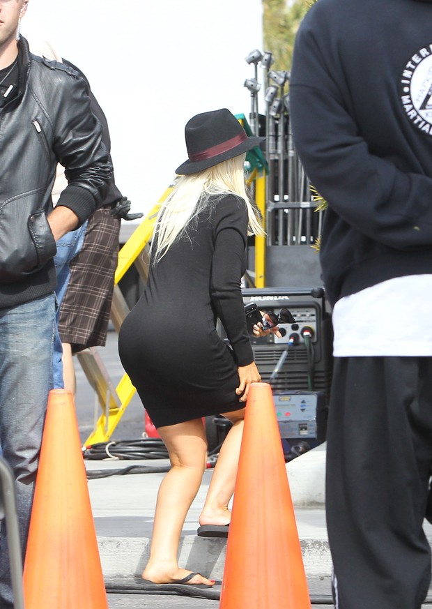 Christina Aguilera em Los Angeles, nos Estados Unidos – X17 (Foto: X17/ Agência)