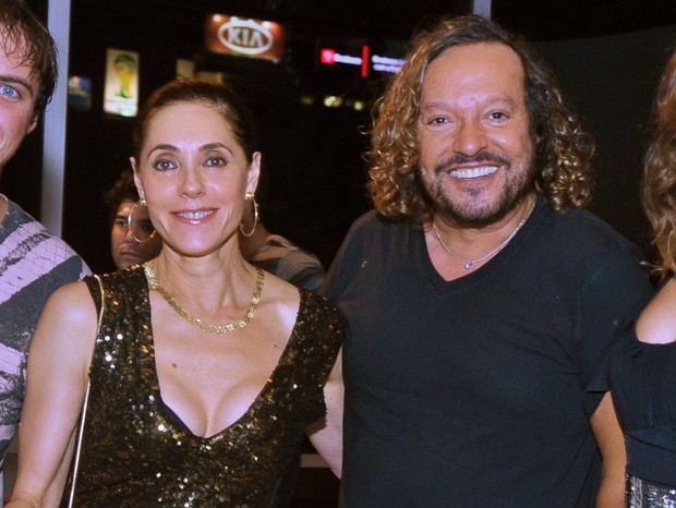 Christiane Torloni e Wolf Maya no show de Maria Gadú no Rio (Foto: EGO/ Roberto Teixeira)