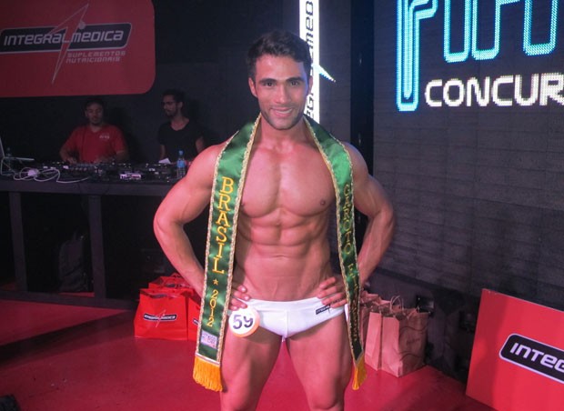 Junior Moreno foi eleito Mister Fitness 2012 em São Paulo (Foto: Felipe Abílio/ EGO)