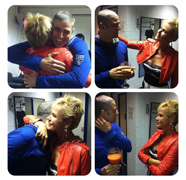 Xuxa encontra Reynaldo Gianecchini (Foto: Instagram / Reprodução)