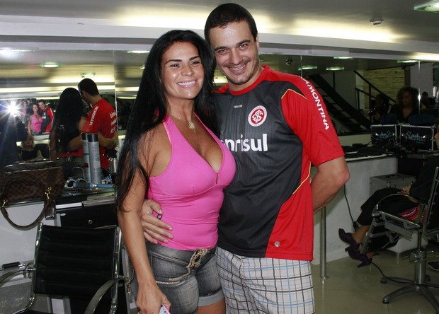 O ex-BB BRafa e Solange Gomes em salão da Barra da Tijuca (Foto: Jeferson Ribeiro / AgNews)