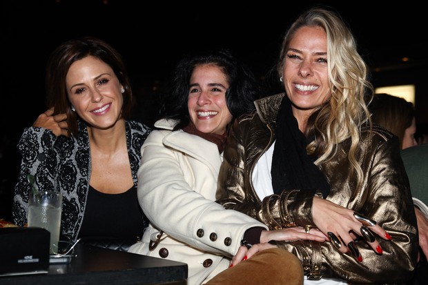 Guilhermina Guinle, Lúcia Veríssimo e Adriane Galisteu em show da Mart'nália em São Paulo (Foto: Manuela Scarpa/ Photo Rio News)