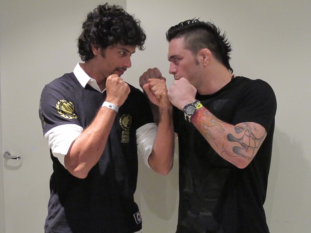 Jesus Luz e Jason em evento de MMA (Foto: Divulgação)