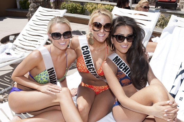 Candidatas ao Miss Estados Unidos 2012 (Foto: Agência/AFP)